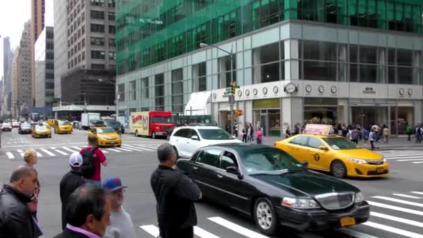 Traffic Madison Avenue Manhattan New York City Usa — Vídeos de Stock