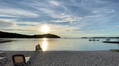 Hırvatistan 'ın Rovinj kentindeki Adriyatik Denizi