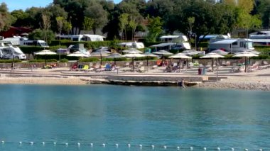 Hırvatistan 'ın Rovinj kentindeki Adriyatik Denizi