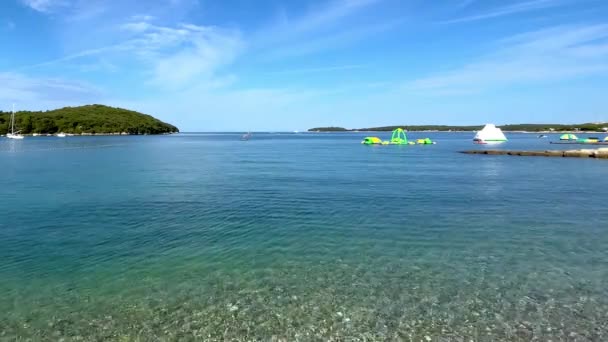 Mar Adriático Rovinj Croacia — Vídeo de stock