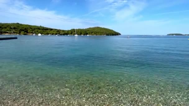 Die Adria Bei Rovinj Kroatien — Stockvideo