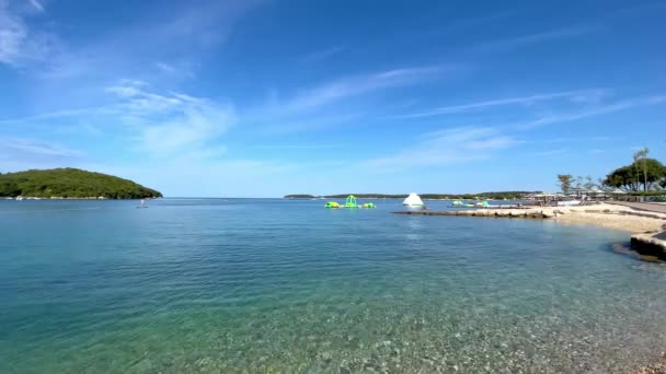 Die Adria Bei Rovinj Kroatien — Stockvideo