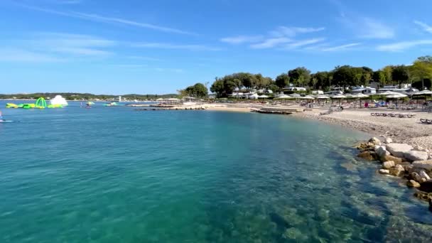 Adriatiska Havet Rovinj Kroatien — Stockvideo