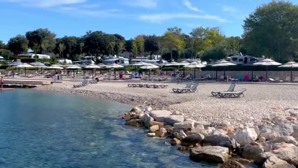 Laut Adriatik Rovinj Kroasia — Stok Video