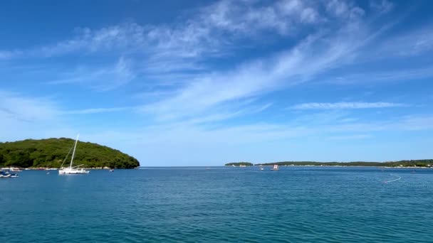 Mar Adriático Rovinj Croacia — Vídeo de stock