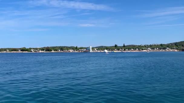 Adriatiska Havet Rovinj Kroatien — Stockvideo