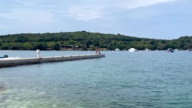 Hırvatistan 'ın Rovinj kentindeki Adriyatik Denizi