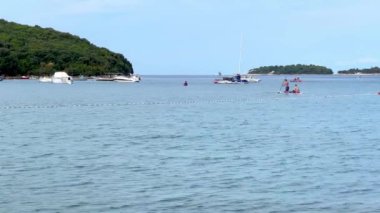 Hırvatistan 'ın Rovinj kentindeki Adriyatik Denizi