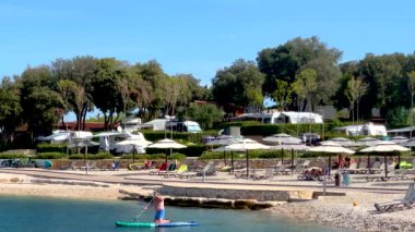 Hırvatistan 'ın Rovinj kentindeki Adriyatik Denizi