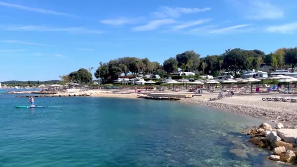 クロアチア ロヴィニのアドリア海 — ストック動画