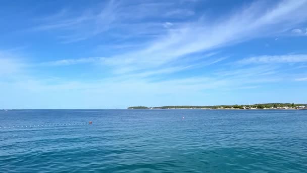 Mar Adriático Rovinj Croacia — Vídeo de stock