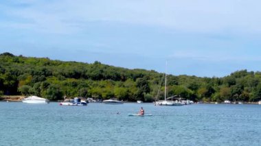Hırvatistan 'ın Rovinj kentindeki Adriyatik Denizi