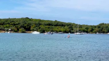 Hırvatistan 'ın Rovinj kentindeki Adriyatik Denizi