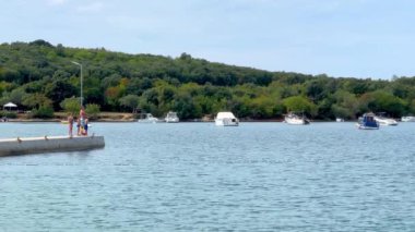 Hırvatistan 'ın Rovinj kentindeki Adriyatik Denizi