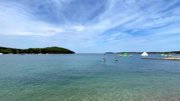 Adriatiska Havet Rovinj Kroatien — Stockvideo