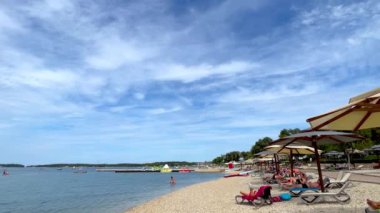 Hırvatistan 'ın Rovinj kentindeki Adriyatik Denizi