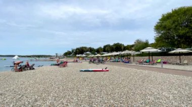 Hırvatistan 'ın Rovinj kentindeki Adriyatik Denizi