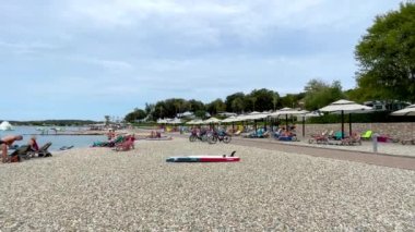 Hırvatistan 'ın Rovinj kentindeki Adriyatik Denizi