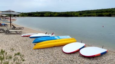 Hırvatistan 'ın Rovinj kentindeki Adriyatik Denizi