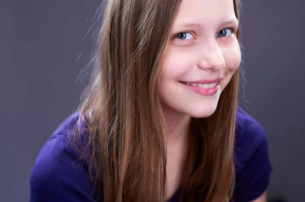 Closeup portrait of a teen girl — Stock Photo, Image