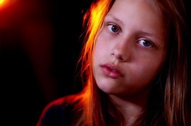 bir genç kız portresi