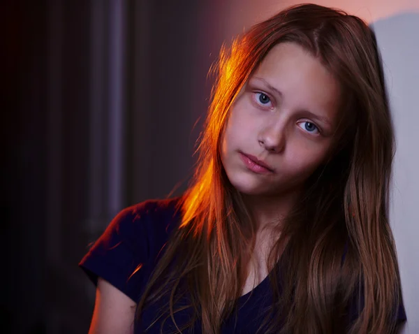 Retrato de una adolescente — Foto de Stock