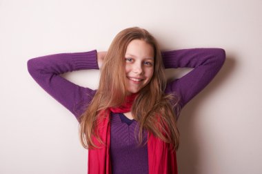 sevimli sevimli genç kız