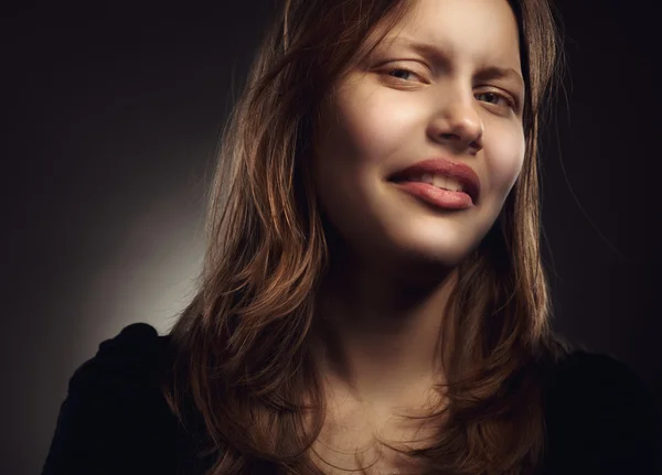 Portrait of a unhappy teen girl — Stock Photo, Image