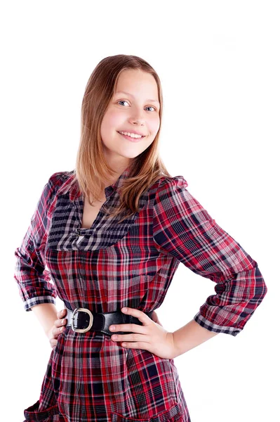 Menina adolescente feliz posando — Fotografia de Stock