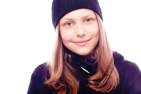 Teen girl smiling — Stock Photo, Image