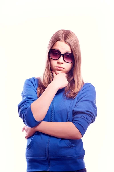 Ragazza adolescente in occhiali da sole — Foto Stock