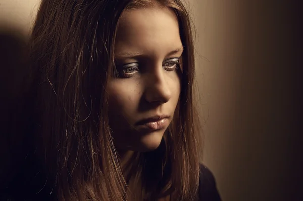 Sad teen girl — Stock Photo, Image