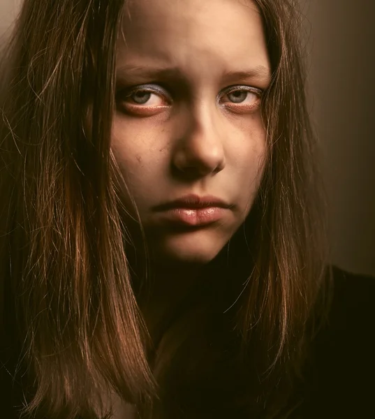 Sad teen girl — Stock Photo, Image