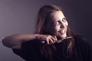 psikopat kız intihar eder