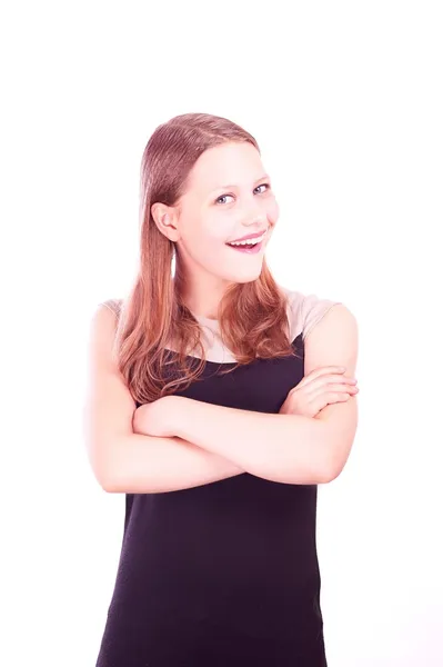 Menina adolescente sorrindo — Fotografia de Stock