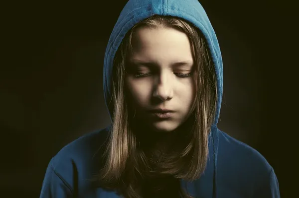 Triste menina adolescente Imagens De Bancos De Imagens Sem Royalties