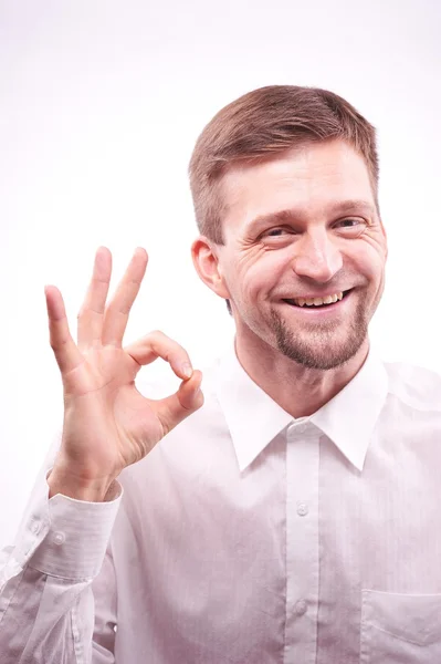 Man gesturing — Stock Photo, Image