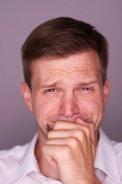 Uomo che piange — Foto Stock