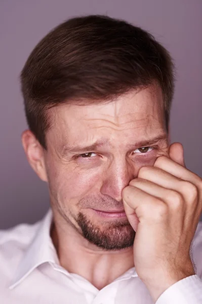 Homme pleurant — Photo