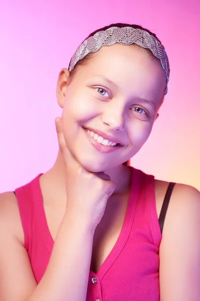Happy teen girl posing — Stock Photo, Image