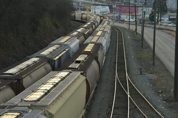 Vehículos cisterna de ferrocarril —  Fotos de Stock