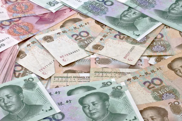 Notas Yuan — Foto de Stock