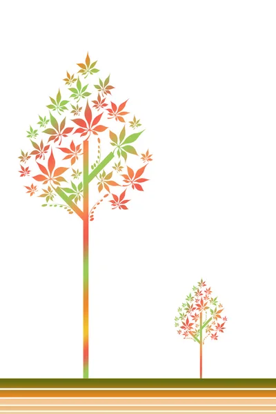 Árbol de Autum — Vector de stock