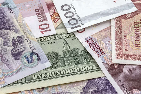 Different currencies — Stock Photo, Image