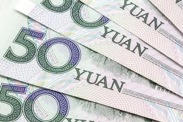 Kinesiska valutan - 50 yuan — Stockfoto