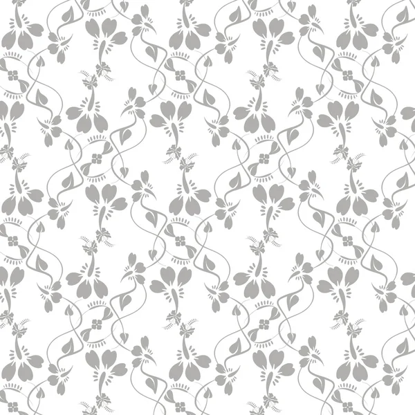 Patrón floral sin costuras — Vector de stock