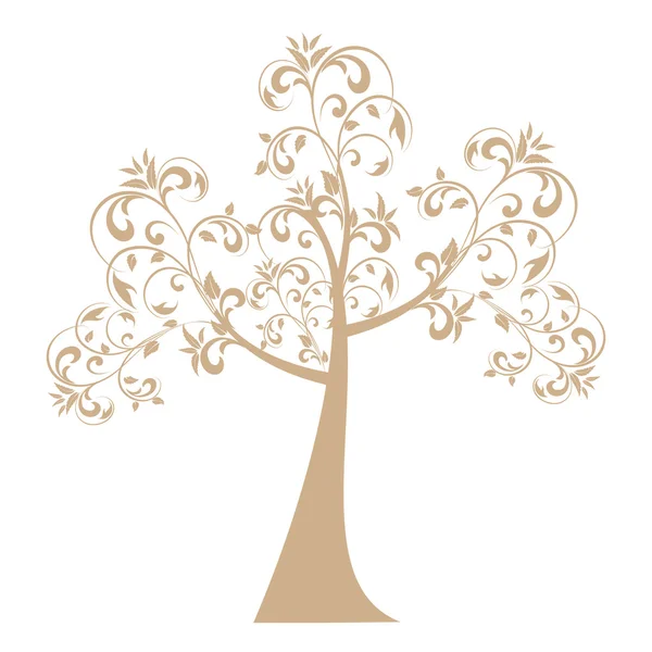 Árbol de otoño — Vector de stock