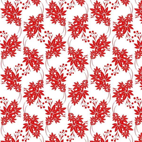 Patrón floral sin costuras — Vector de stock