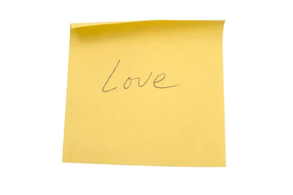 Yellow memo paper — Stock Photo, Image