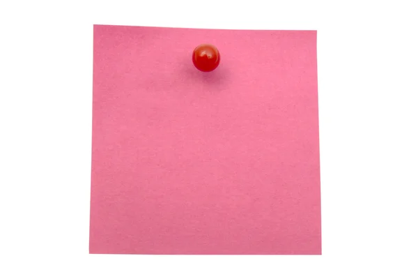 Czerwona notatka papier — Zdjęcie stockowe